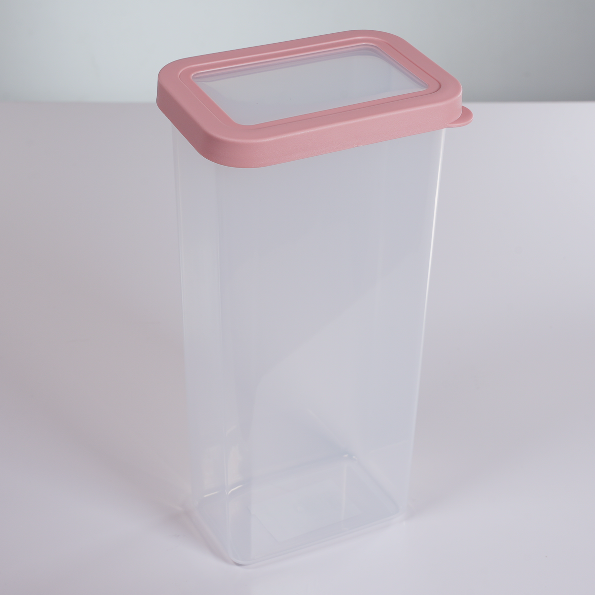 CONTENEDOR DE PLASTICO TAPA ROSADA | GRANDE