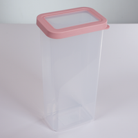 CONTENEDOR DE PLASTICO TAPA ROSADA | GRANDE