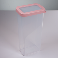 CONTENEDOR DE PLASTICO TAPA ROSADA | EXTRA GRANDE