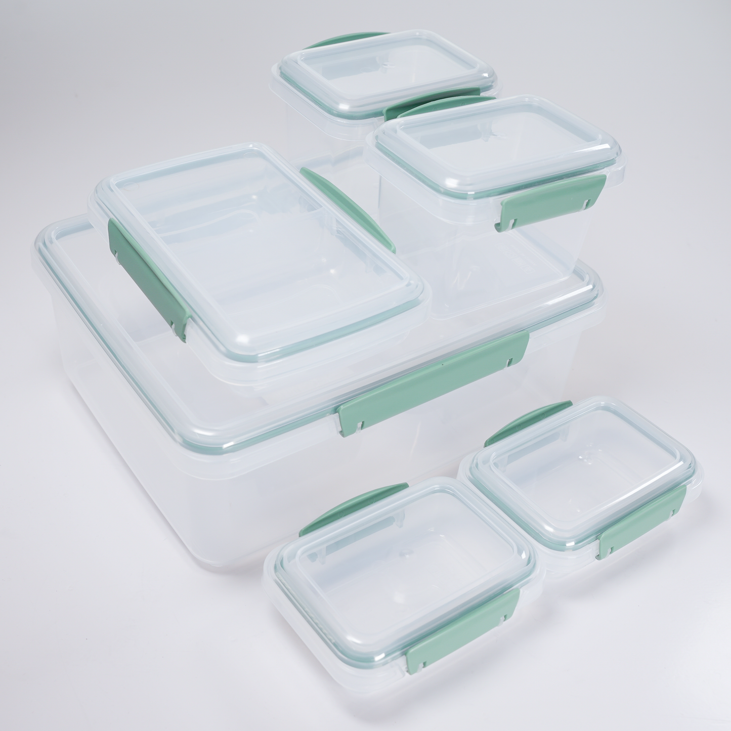 Set de 6 Contenedores de Plástico