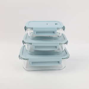 Set x 3 Contenedores Rectangular De Alimentos 370Ml+640Ml+1040Ml
