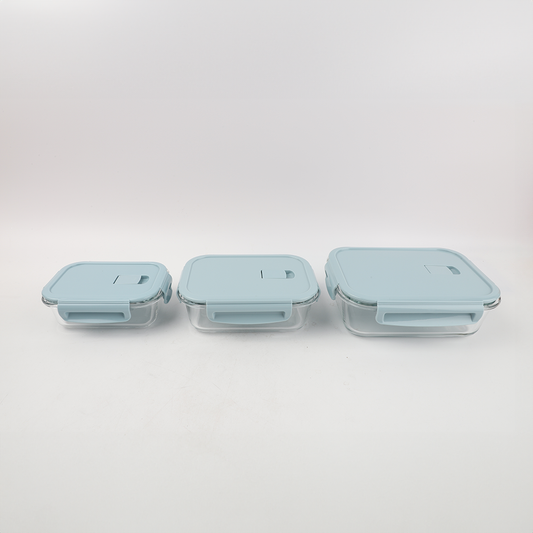 Set x 3 Contenedores Rectangular de Alimentos