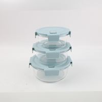 Set x 3 Contenedores Redondos De Alimentos 400Ml+620Ml+950Ml