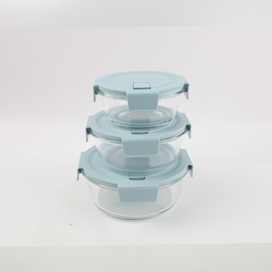 Set x 3 Contenedores Redondos de Alimentos