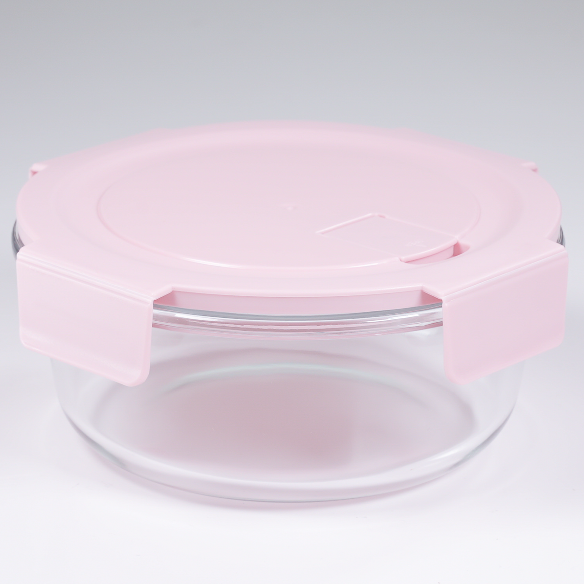 CONTENEDOR DE ALIMENTOS CIRCULAR 420 ml | ROSADO