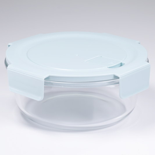 CONTENEDOR DE ALIMENTOS CIRCULAR 420 ml | CELESTE