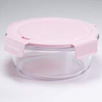 CONTENEDOR DE ALIMENTOS CIRCULAR 950 ml | ROSADO