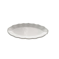 PLATO TENDIDO PERLA DE CERAMICA 22*22*2.5CM