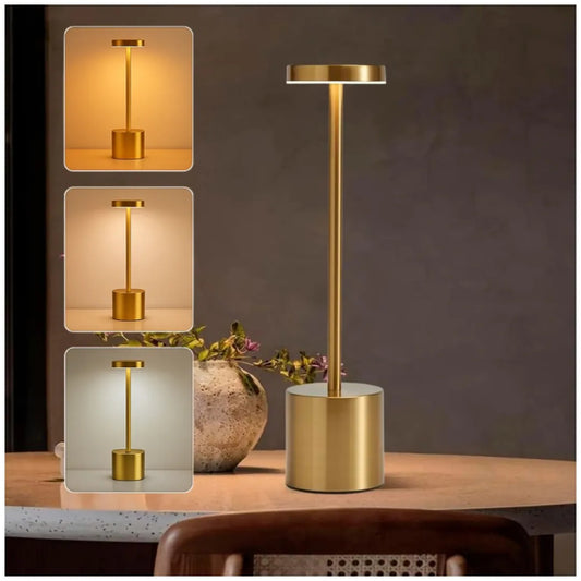 lampara disco 34cm Golden