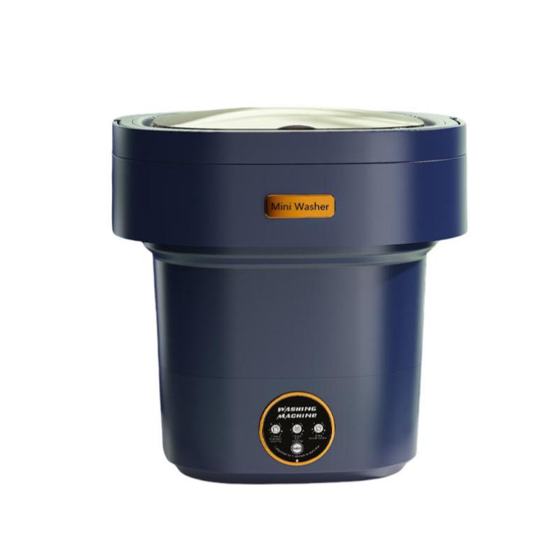 Mini lavadora portátil y plegable 13lt blanco/café